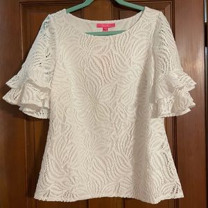 NWT Lilly Pulitzer Lula Lace Top Size L